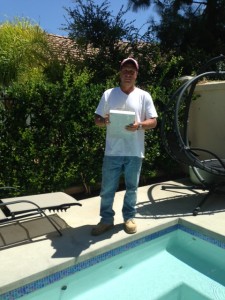 Caltech Pools performs swimming pool inspections for potential home sales.