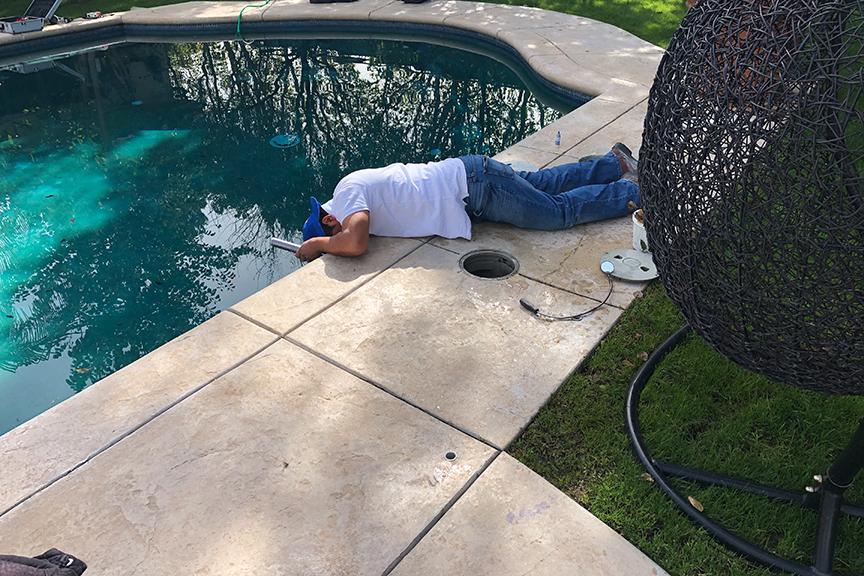 Self Cleaning Pool Leak Detection