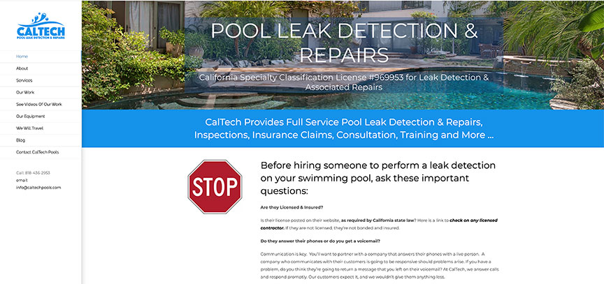 CalTech Pools - Licensed Pool Service Provider