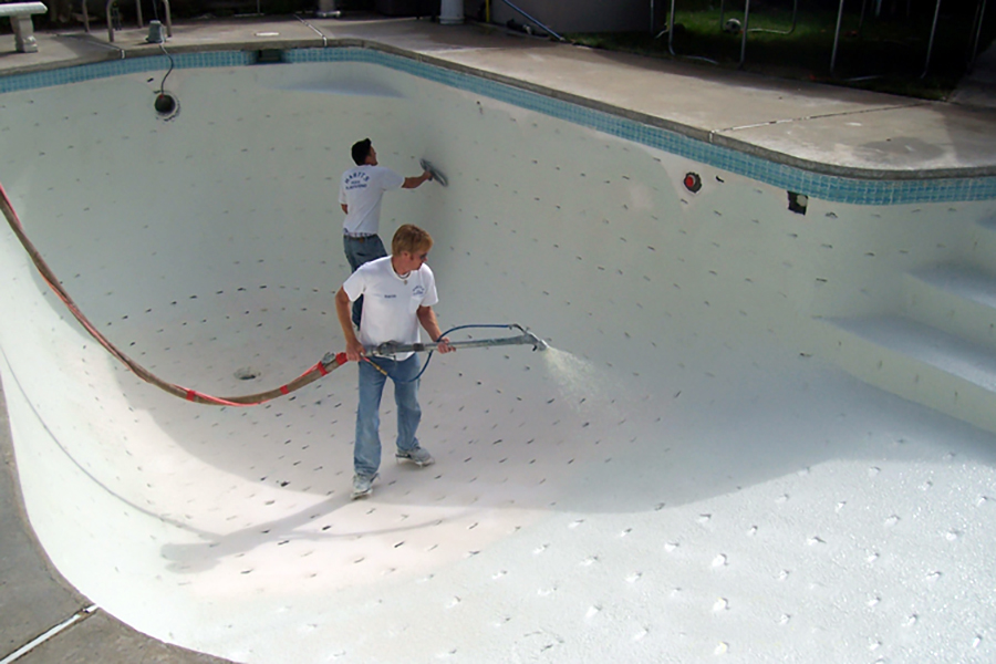 pool replastering